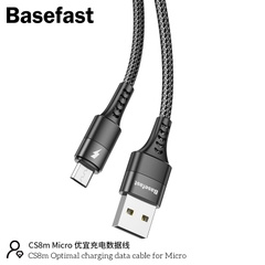 Basefast CS8m - Cáp sạc nhanh Micro 2.4A dây dù cao cấp