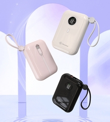 Sạc dự phòng 22.5W 10000mAh Tích Hợp 2 Cáp sạc Type C / Lightning - Basefast SD90