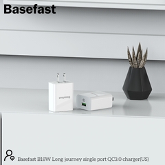 Basefast B18W Củ sạc nhanh 2 cổng QC 3.0 PD18W