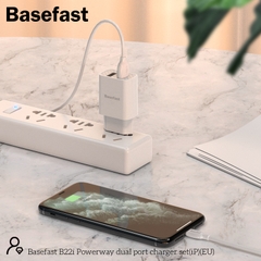 Basefast B22i Bộ sạc nhanh 2 cổng 2.1A Iphone