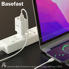 Basefast B22a Bộ sạc nhanh 2 cổng 2.1A TypeC