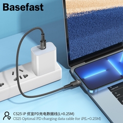 Basefast CS25 iP - Cáp sạc nhanh PD20W 25cm
