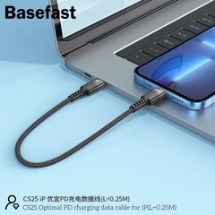 Basefast CS25 iP - Cáp sạc nhanh PD20W 25cm