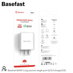 Basefast B18W Củ sạc nhanh 2 cổng QC 3.0 PD18W