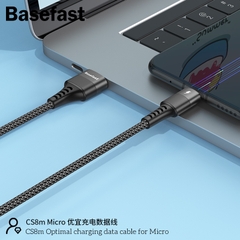 Basefast CS8m - Cáp sạc nhanh Micro 2.4A dây dù cao cấp