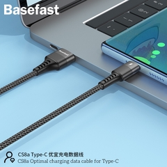 Basefast CS8a - Cáp sạc nhanh TypeC 3A dây dù cao cấp