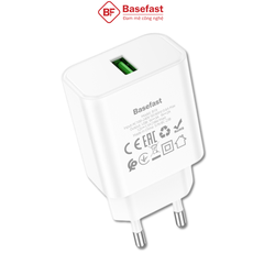 Củ sạc nhanh USB 18W 1C QC 3.0 - Basefast B19W