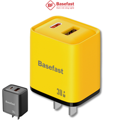 Củ sạc nhanh 30W 2 cổng U+C - Basefast B30