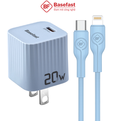 Bộ sạc nhanh 20W C to Lightning - Basefast TROPIC SERI BS01