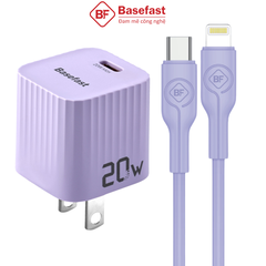 Bộ sạc nhanh 20W C to Lightning - Basefast TROPIC SERI BS01