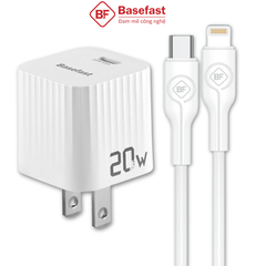 Bộ sạc nhanh 20W C to Lightning - Basefast TROPIC SERI BS01