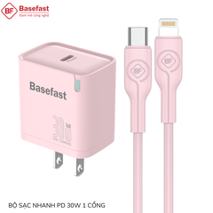 Bộ sạc nhanh 30W GAN 1C C to Lightning - Basefast BS31