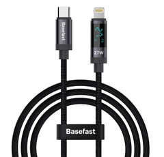 Cáp sạc nhanh báo công suất C to Lightning PD27W - Basefast SUN SERI CS27