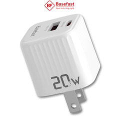 Củ sạc nhanh 20W 2 cổng U+C - Basefast TROPIC SERI S21