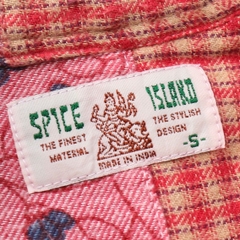 SPICE ISLAND Patchwork Shirt Size S