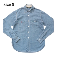 F.O.B Factory Chambray Work Shirt Size S