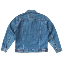 Vtg Bison Japan Denim Trucker Jacket Size M