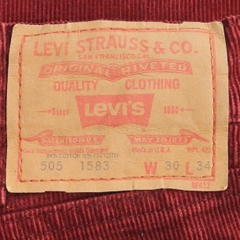 Vintage 70s Levi’s Lot 505 Corduroy Pants Size 30