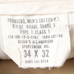 Vintage 70s U.S. Army Khaki Trousers Size 32