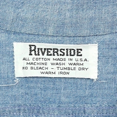 Vintage Riverside Chambray Work Shirt Size S