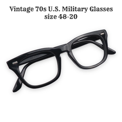 Vintage 70s U.S. Military Glasses Size 48-20