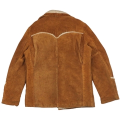 Schott Sherpa Lined Suede Western Jacket Size L