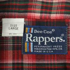Vintage 80s Dee Cee Western Shirt Size L