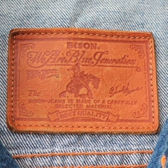 Vtg Bison Japan Denim Trucker Jacket Size M