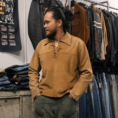 Indian Motorcycle Suede Pull-over Jacket Size L