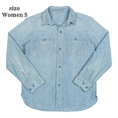 Denim & Dungaree Chambray Work Shirt Size Women S