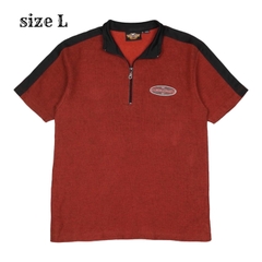 Harley Davidson Half-Zip T-Shirt Size L