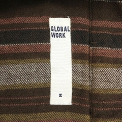 Global Work Heavy Flannel Overshirt Size M