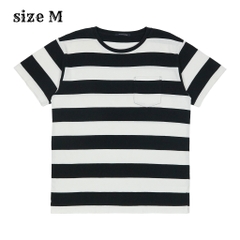 Urban Research Doors Stripe Pocket T-Shirt Size M