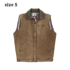 90s Dickies Aztec Lined Work Vest Size S