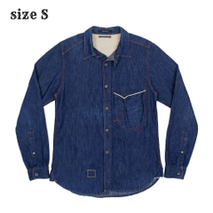 Johnbull Made in JP Selvedge Denim Shirt Size S