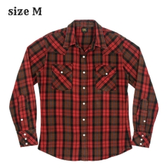 Lee Plaid Flannel Western Shirt Size M
