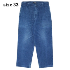 2000s Dockers Pleated Denim Trousers Size 33