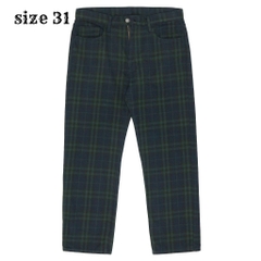 Or Glory Japan Check Pattern Denim Jeans Size 31