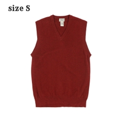 L.L.Bean V-neck Lambswool Vest Size S