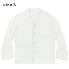 Vtg European Workwear White Herringbone Jacket Size L