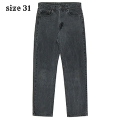 90s Levi's 505 Faded Black Denim Jeans Size 31
