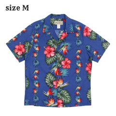 Blue Hawaii Aloha Style Hawaiian Shirt Size M