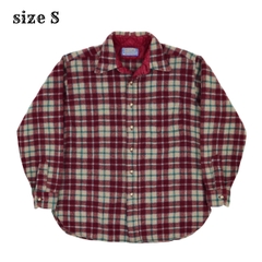 Vintage 70s Pendleton Wool Plaid Shirt Size S