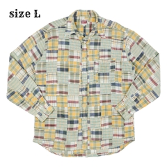 Baffy Japan Patchwork Button-up Shirt Size L