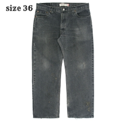 2010s Levi's 505 Black Denim Jeans Size 36