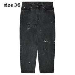 2010s Levi's 550 Black Denim Jeans Size 36