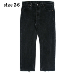 2010s Levi's 501 Black Denim Jeans Size 36