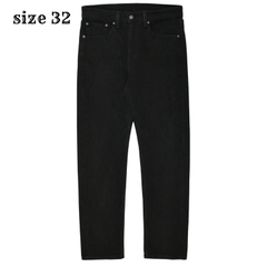 Levi's 505 Black Stretch Denim Jeans Size 32