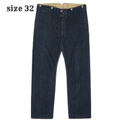 Double RL RRL Buckle Back Selvedge Denim Pants Size 32