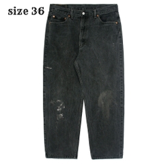 2010s Levi's 550 Black Denim Jeans Size 36